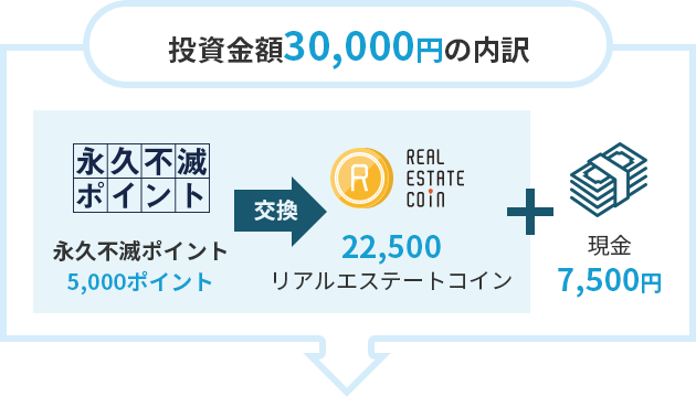 投資金額30,000円の内訳